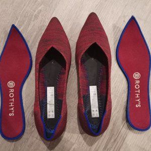 Rothy's The Point in Crimson Heather
